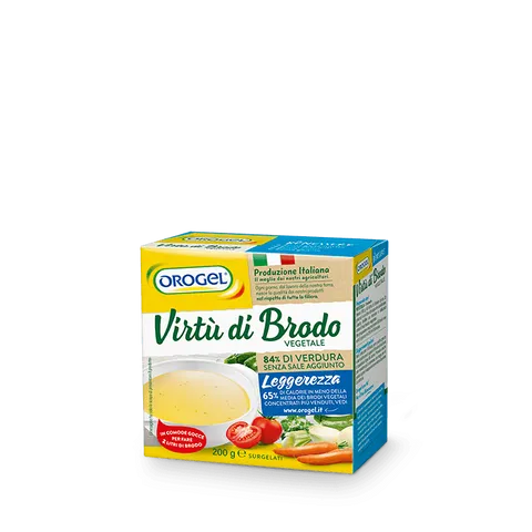 Pack - "Virtù di brodo" vegetable stock in drops (cardboard box)