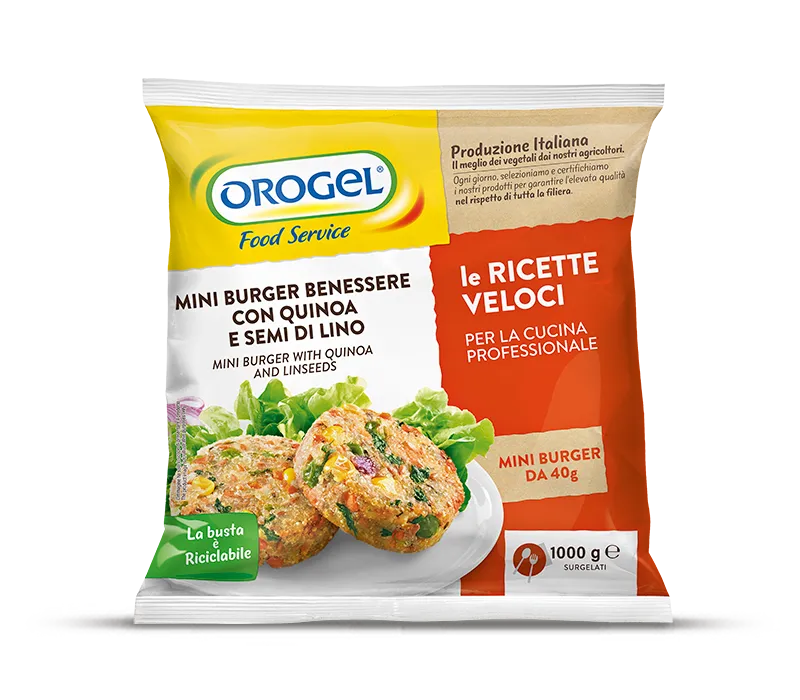 Pack - Mini Burger Benessere con Quinoa e Semi di Lino